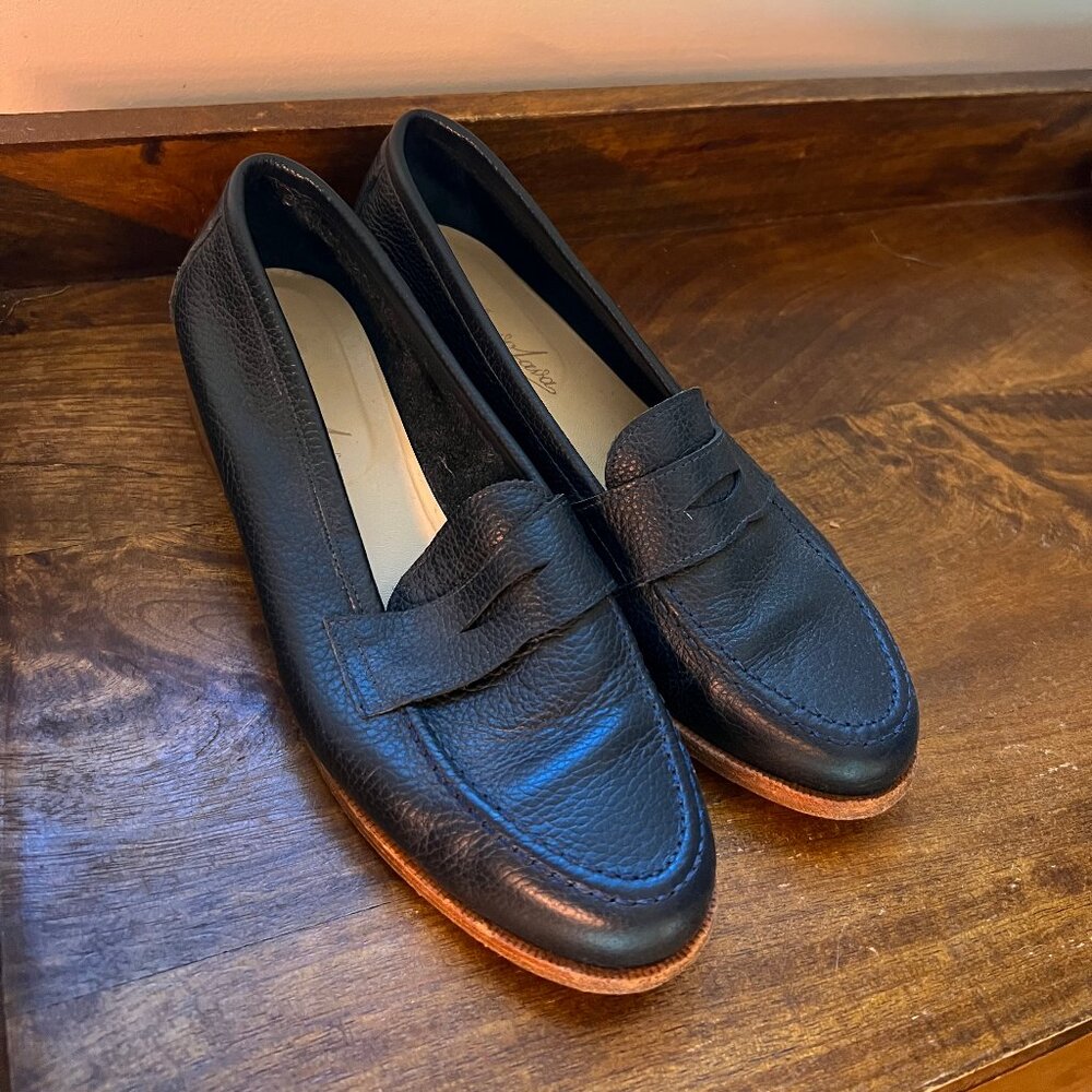 Bravo Java Navy Leather Loafers - image 1